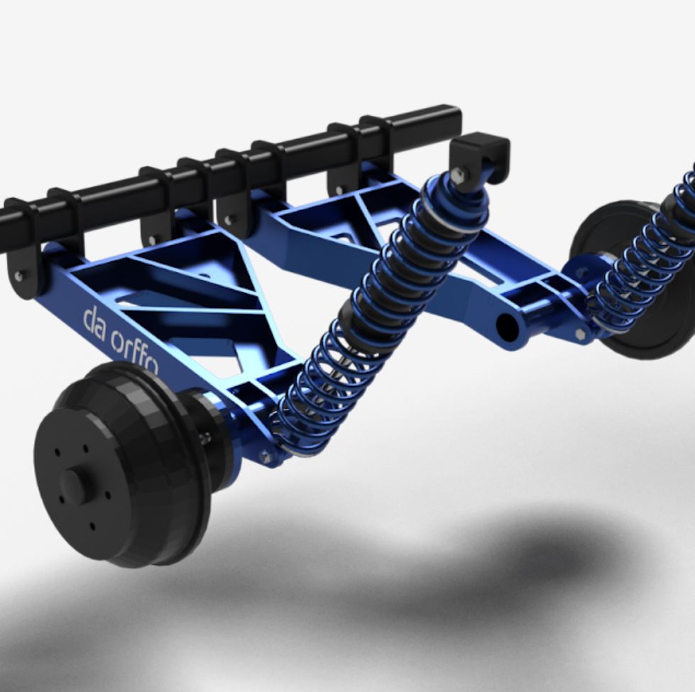 Wahacze wleczone DA ORFFO do lekkiej przyczepy terenowej